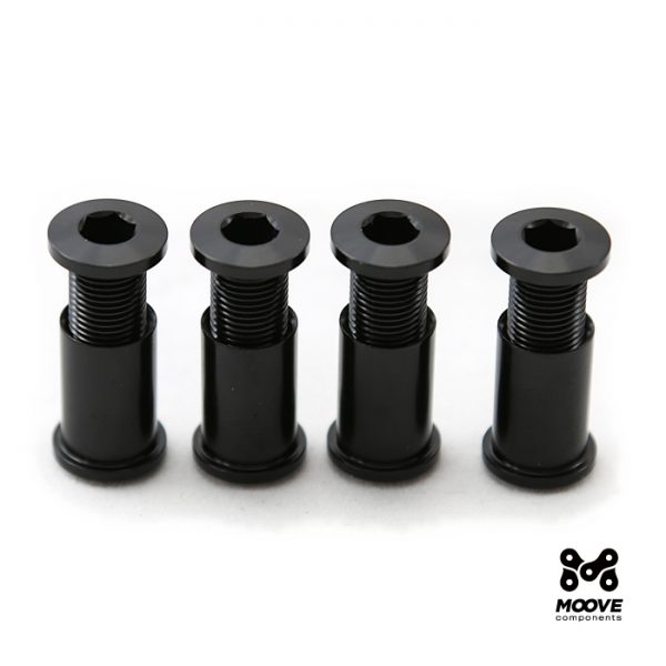 15mm Chainring bolts - BLACK
