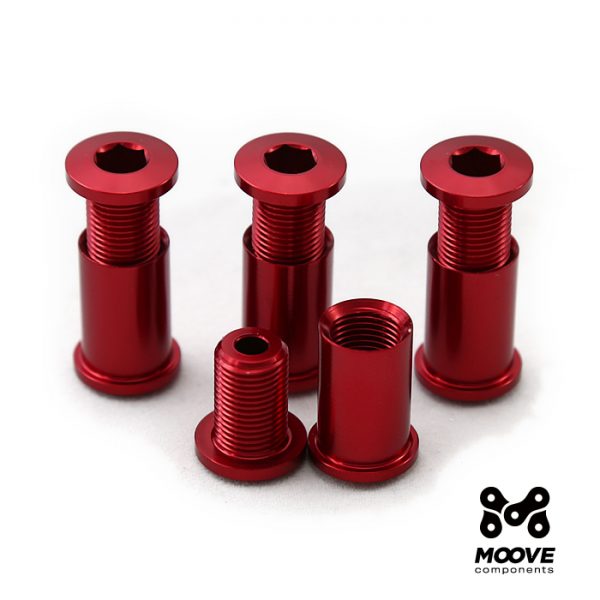 15mm Chainring bolts - RED