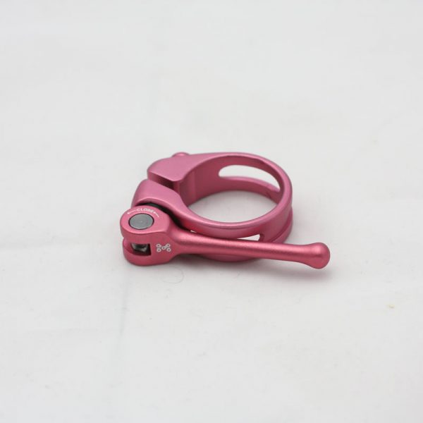 pink anodised quick release seatclamp